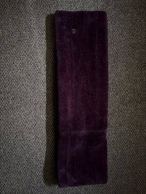 Calvin Klein Plush Faux Fur Scarf in Deep Plum